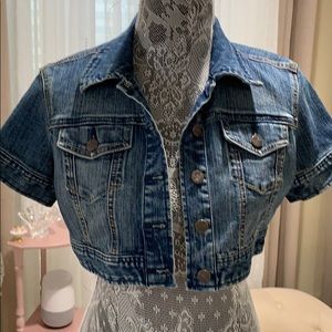 Younique Crop top and jeans jacket